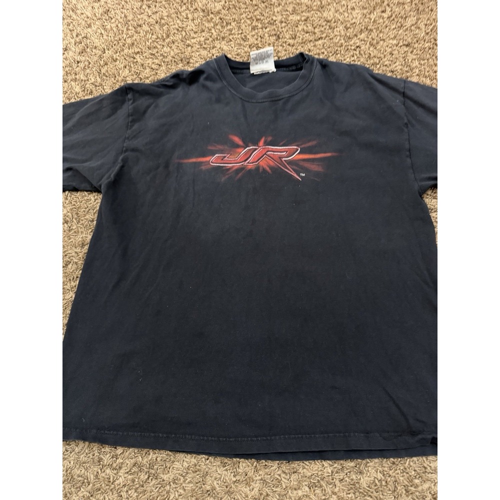 Chase Nascar Dale Jr Graphic Car Black Racing Tee Black Red Men's Size Large